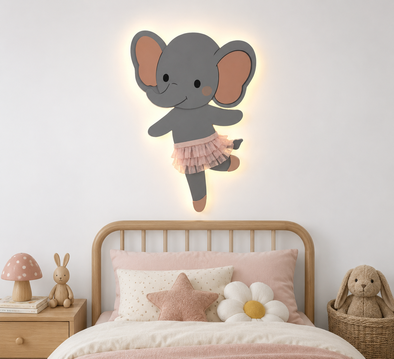 Wooden Led Room Decor